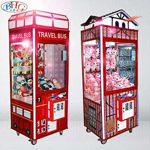 little train with 4 pcs high quality claw crane machine classical style video games coin operated vending game machine