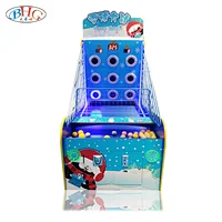 Indoor coin operated Snow brawl shooting ball game console for children target shooting game
