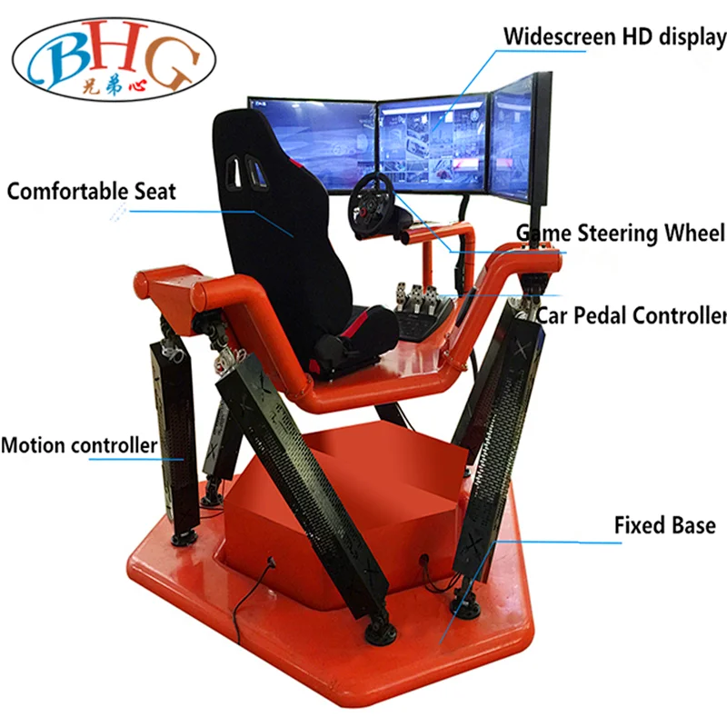 3 screens driving simulator