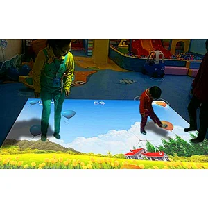 低价儿童沉浸式3d ar互动地板效果投影系统游戏为游乐园的新设备