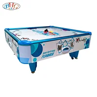 Square Cube cool design coin operated 4 player adult air hockey table
