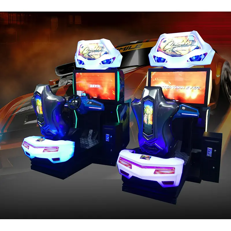 4D硬币操作汽车驾驶模拟器的娱乐中心动态赛车街机游戏