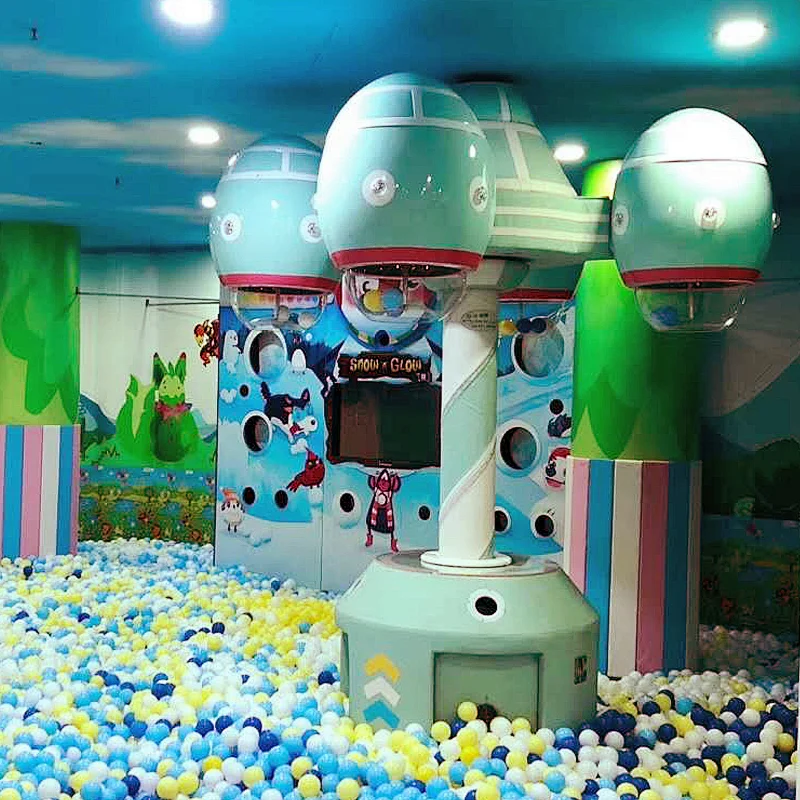 ball collection sprinkling game machine