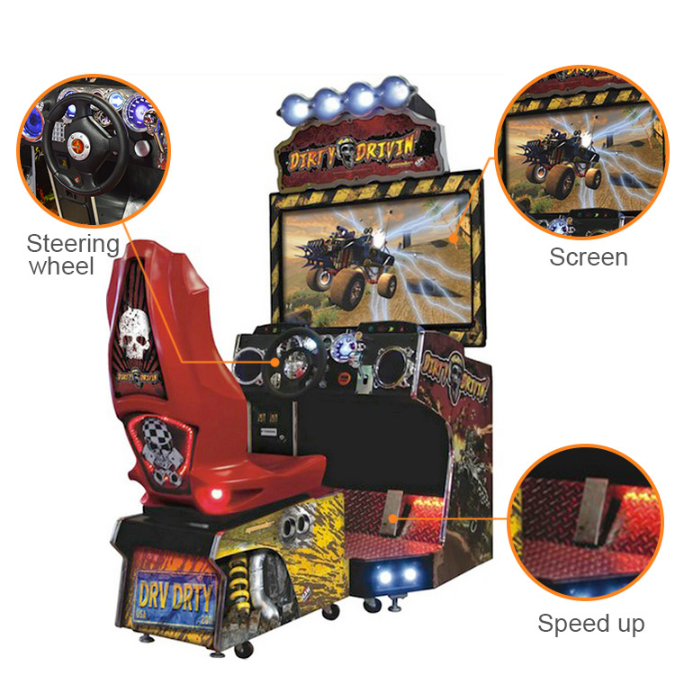coin operated car simulator driving