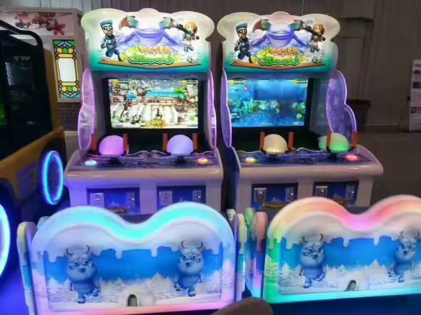 crazy water shooting arcade game machine