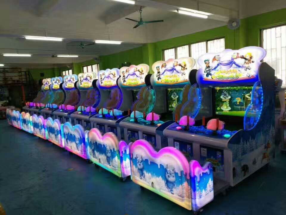 crazy water shooting arcade game machine