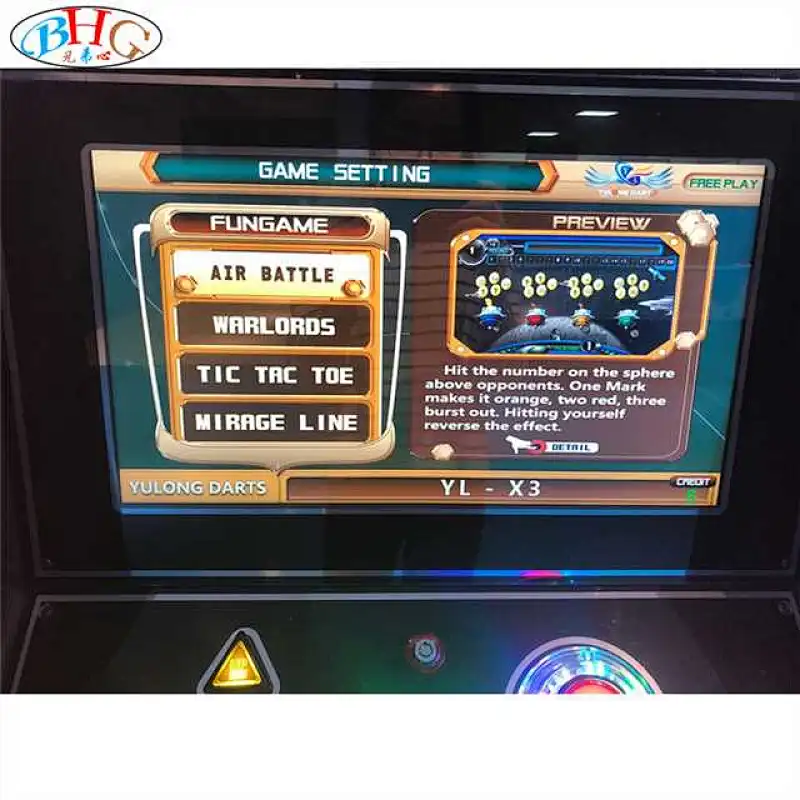 coin operated racing darts machine