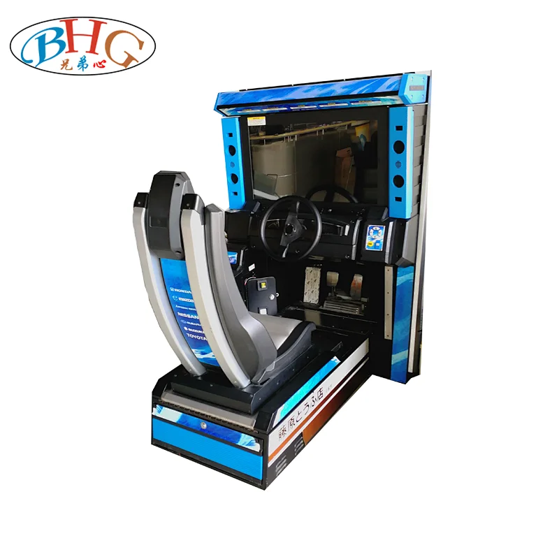 coin operated driving car game machine