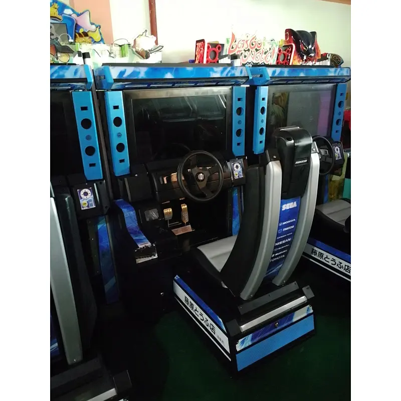 coin operated driving car game machine