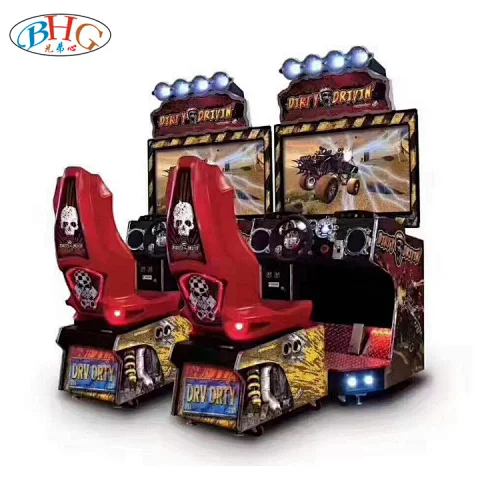 coin operated car simulator driving