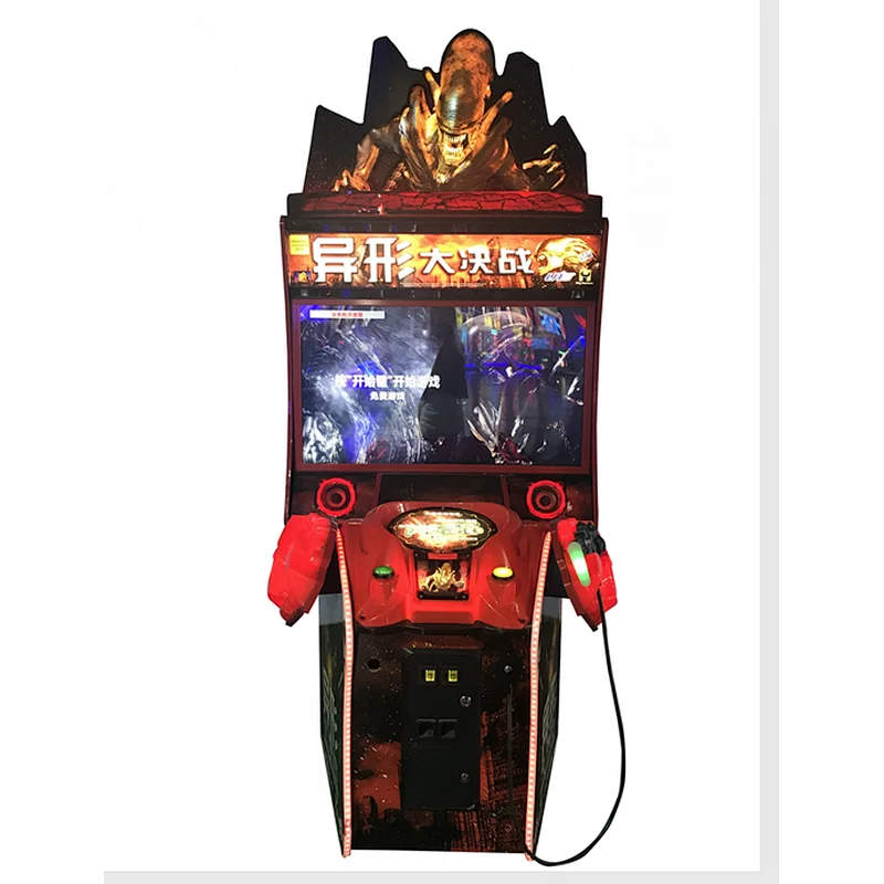 Coin operated shooting gun Alien Armageddon arcade game machine