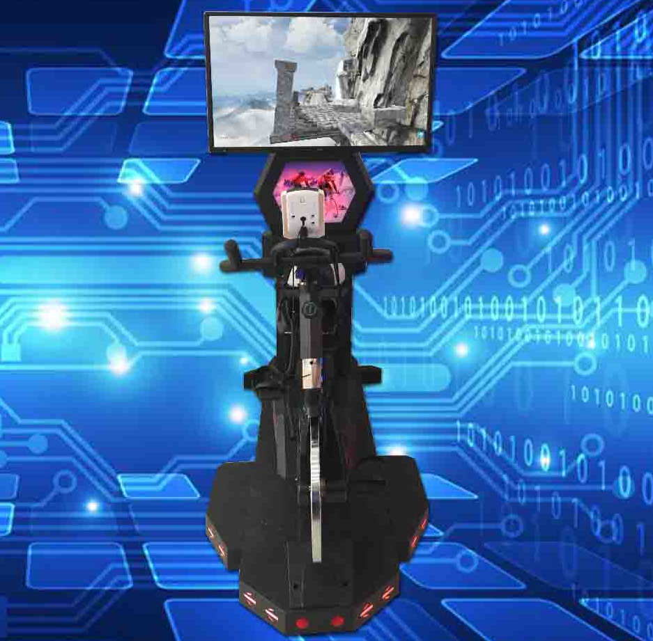 virtual reality bicycle machine