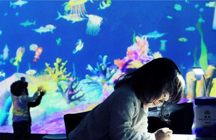 水族馆互动投影绘图游戏
