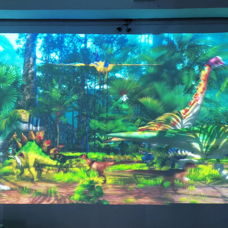 dinosaur animatronic model painting game system