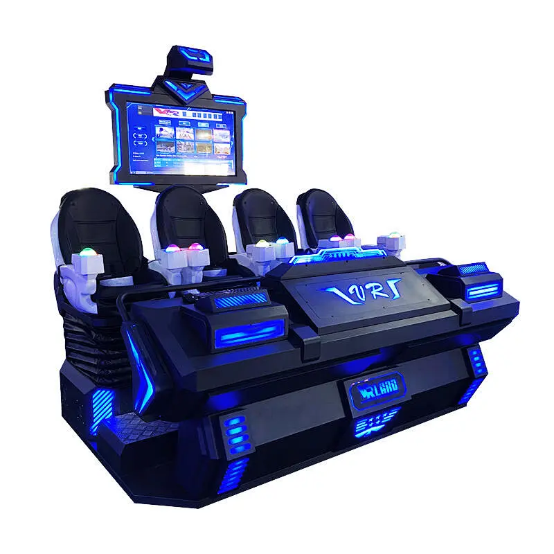 9DVR四座飞船VR影院vr体验馆暗黑战车9dvr虚拟现实大鹏E3电玩设备
