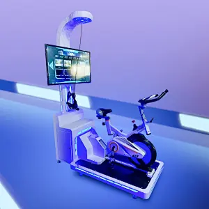 virtual reality bicycle machine