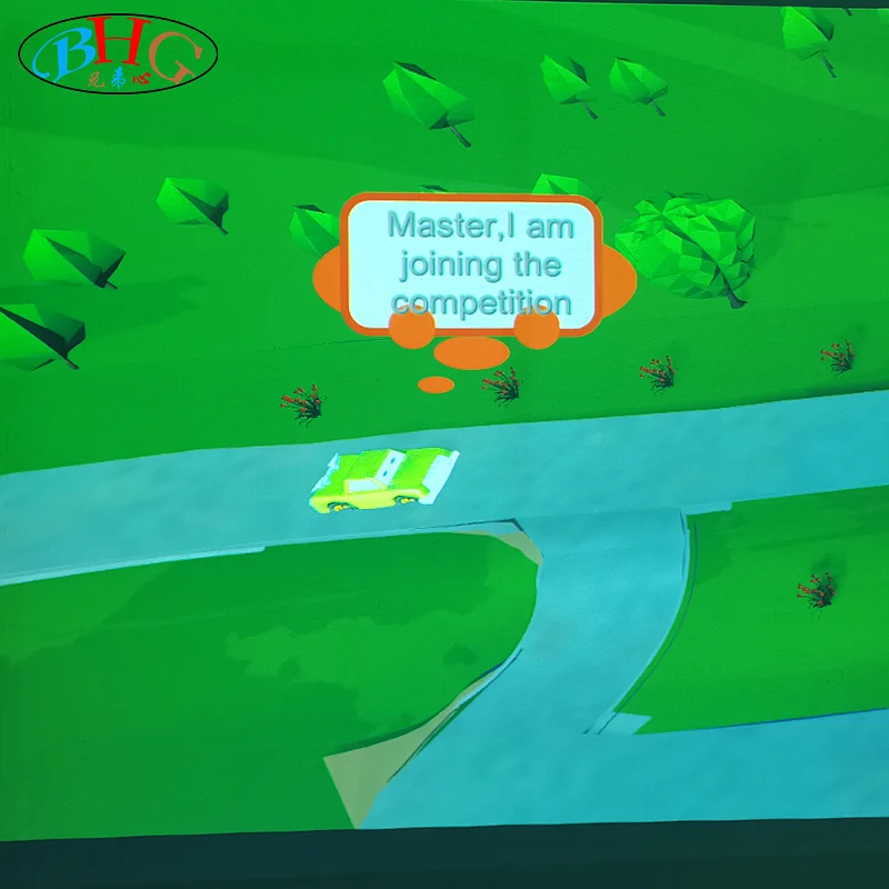 interactive racing car game