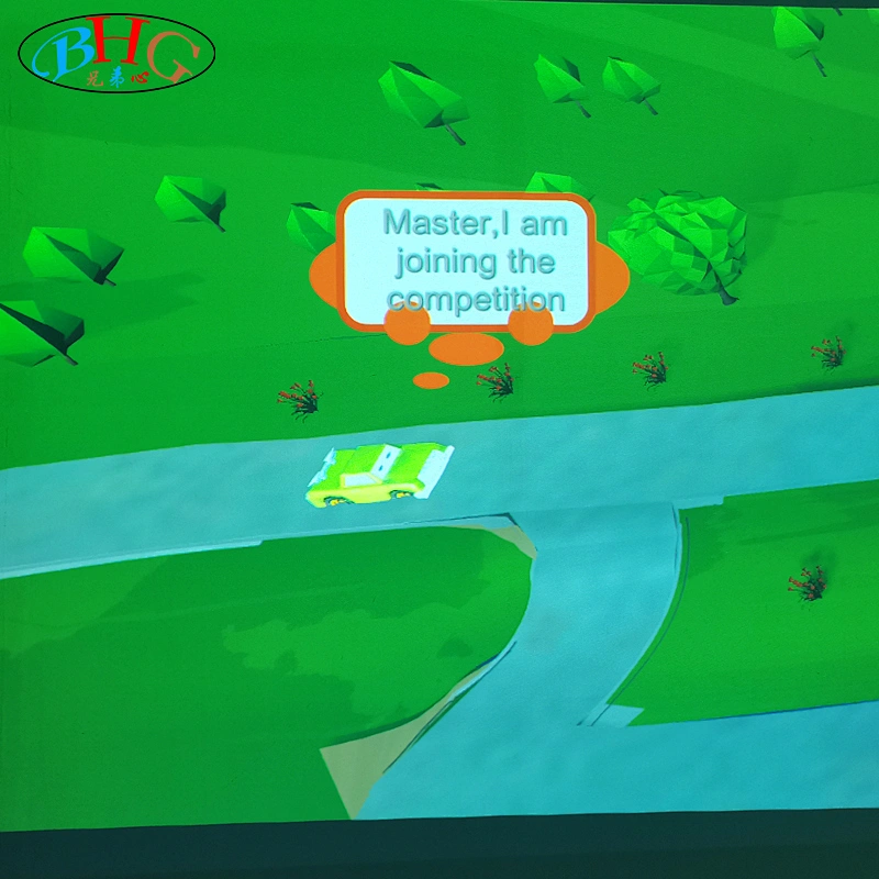 interactive racing car game
