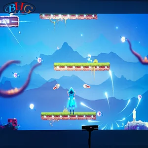 interactive wall trampoline projection game
