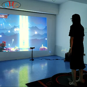 interactive wall trampoline projection game