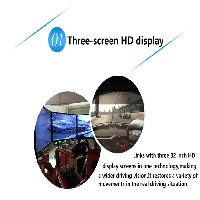 3 screens driving simulator