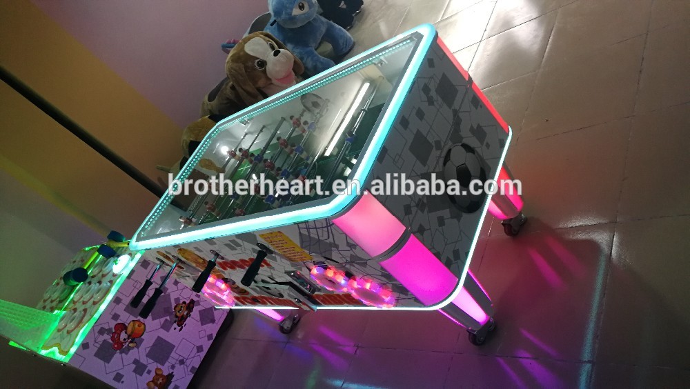 automatic football table coin pusher machine