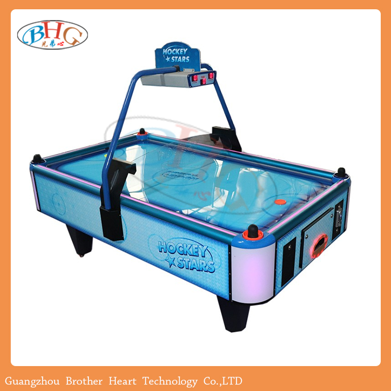 coin operated air hockey table game