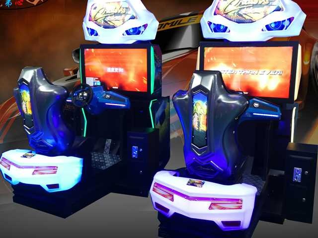3d coin pusher racing car simulator