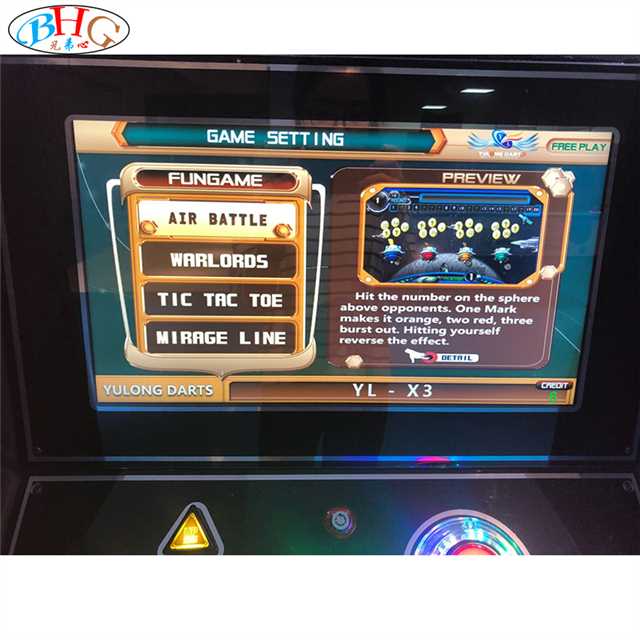 coin operated racing darts machine