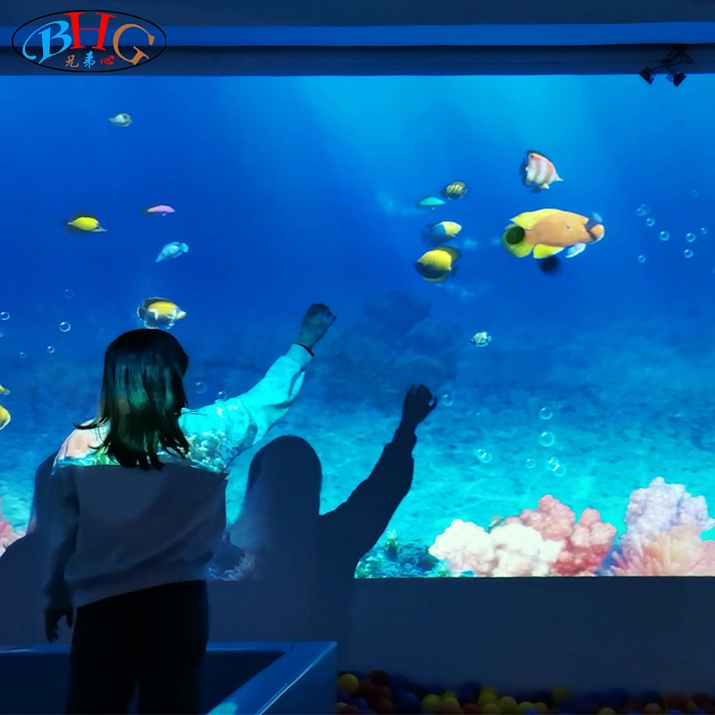 Sea world interactive projection painting