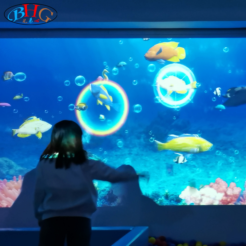 Sea world interactive projection painting