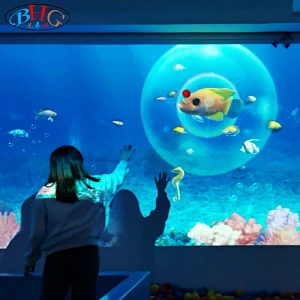 Sea world interactive projection painting