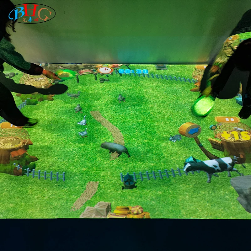 Happy ranch interactive floor projection game