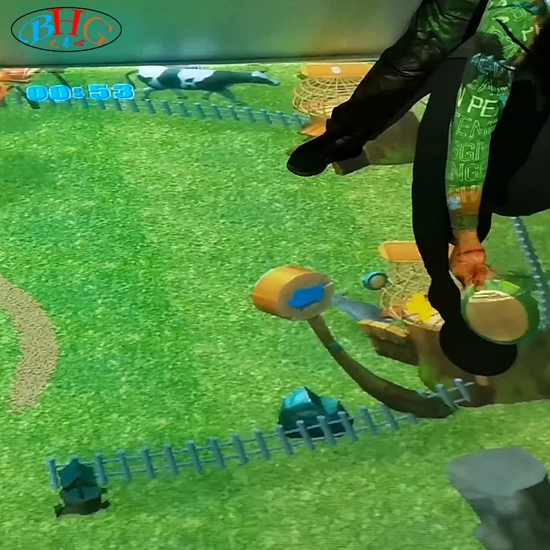 Happy ranch interactive floor projection game
