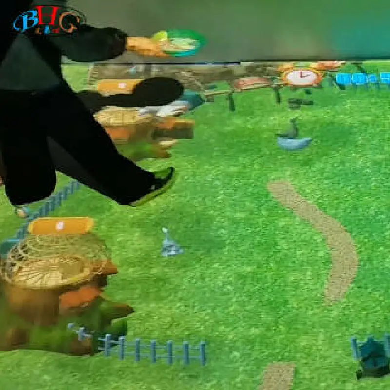 Happy ranch interactive floor projection game