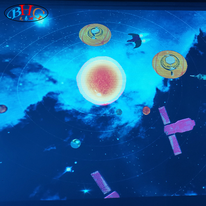 spaceship interactive projection