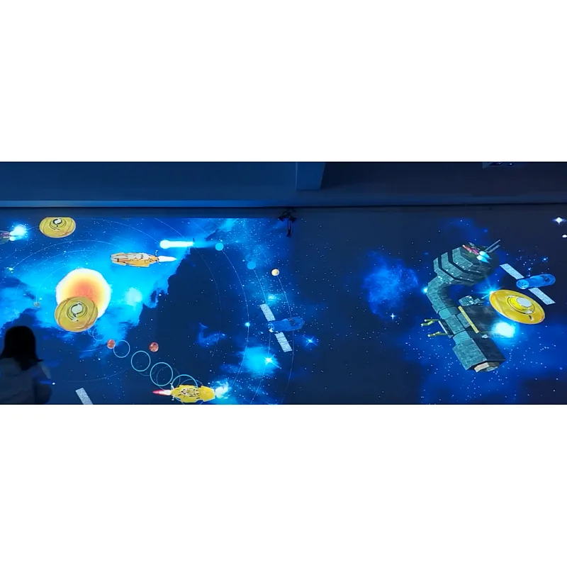 spaceship interactive projection