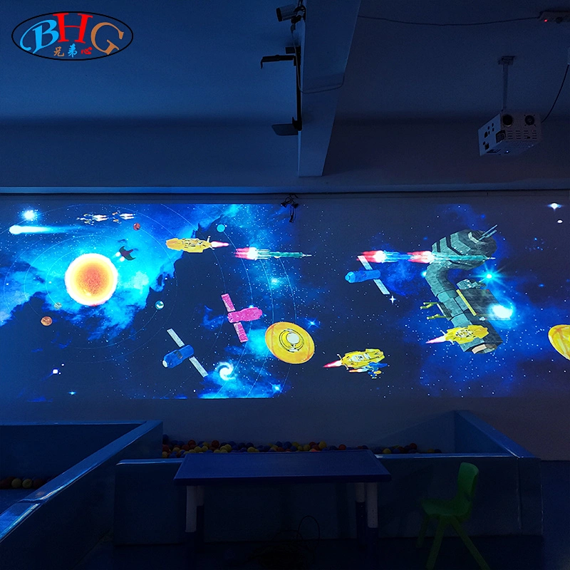 spaceship interactive projection