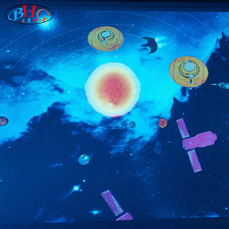 spaceship interactive projection