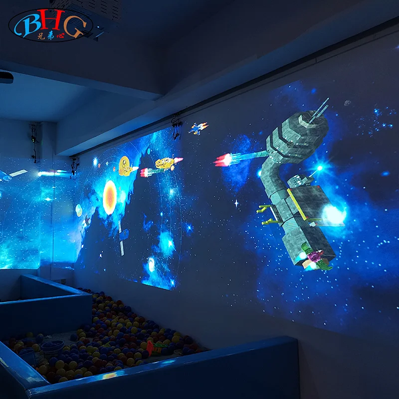 spaceship interactive projection