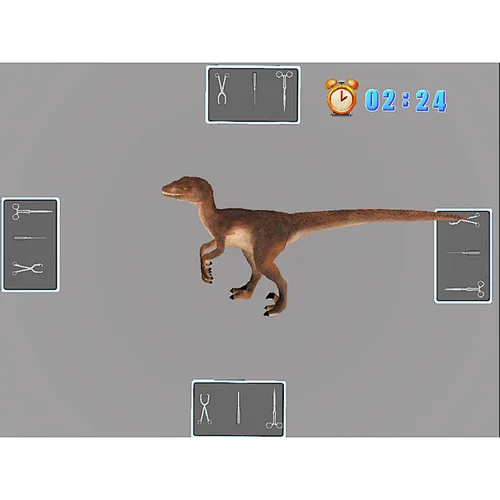 dinosaur surgery Interactive floor projection game