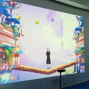 Indoor sports hall ar interactive projection interactive trampoline game