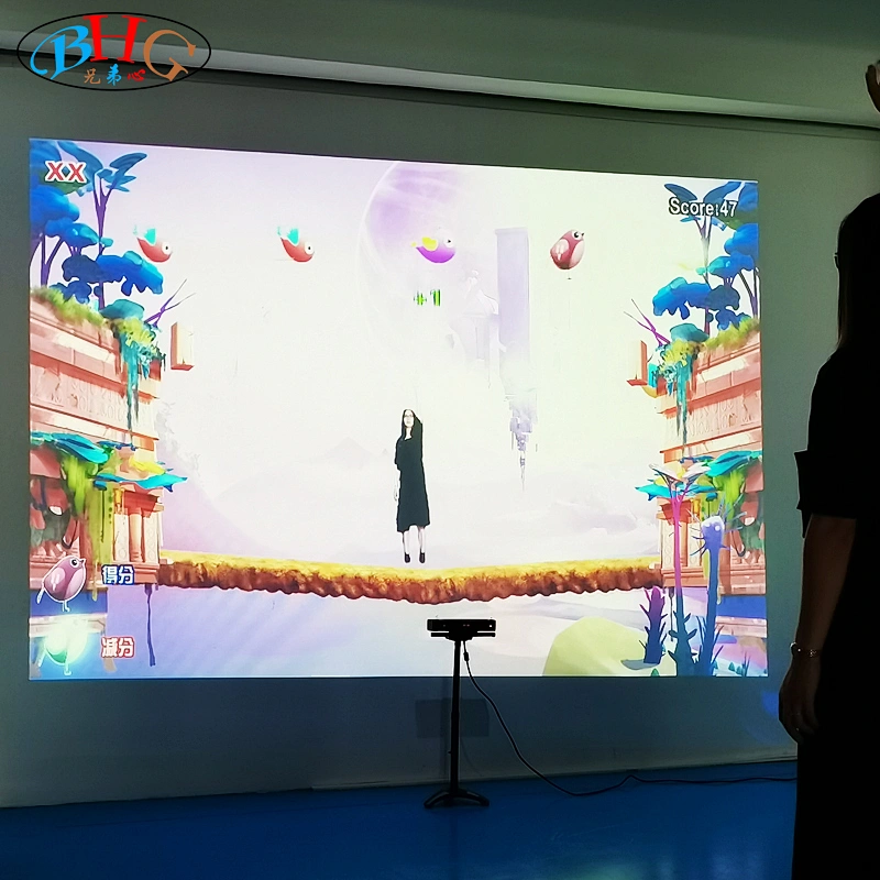 Indoor sports hall ar interactive projection interactive trampoline game