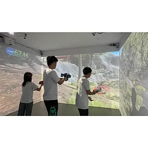 兄弟心科技沉浸式海岛探险射击游戏互动投影