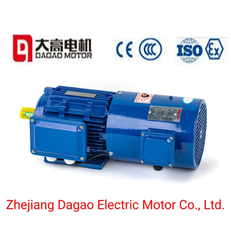 380 50Hz Synchronous Speed 1000r/600min(6poles) YEJ2 Series Electromagnetic Brake Three Phase Asynchronous Motor
