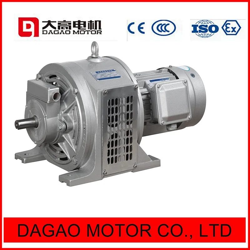 Three Phase 380V Single Phase 220V IP21 B Class YCT Series Electromagnetic Governor Motor
