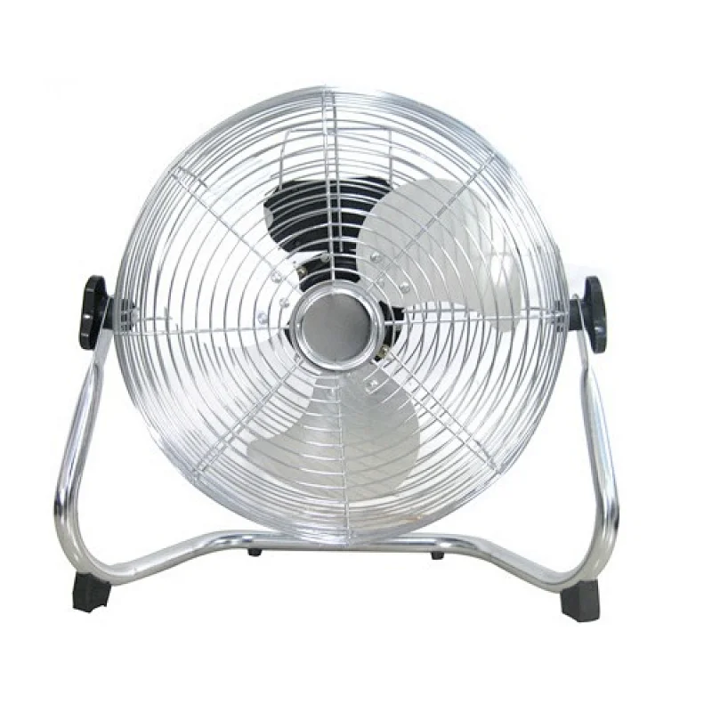 12' High velocity floor industrial Fan 40W Chrome or Black color, 3 Fan Speed  DFC-F12