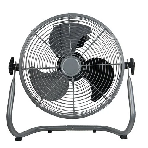 12' High velocity floor industrial Fan 40W Chrome or Black color, 3 Fan Speed  DFC-F12