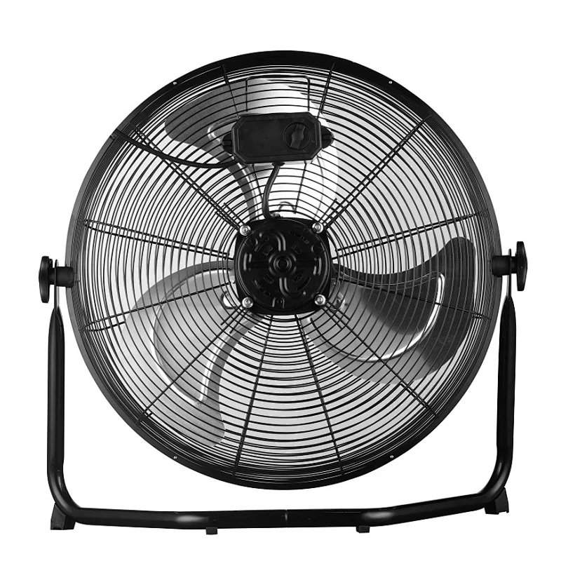 18' High velocity floor industrial Fan 110W Chrome or Black color, 3 Fan Speed  DFC-F18