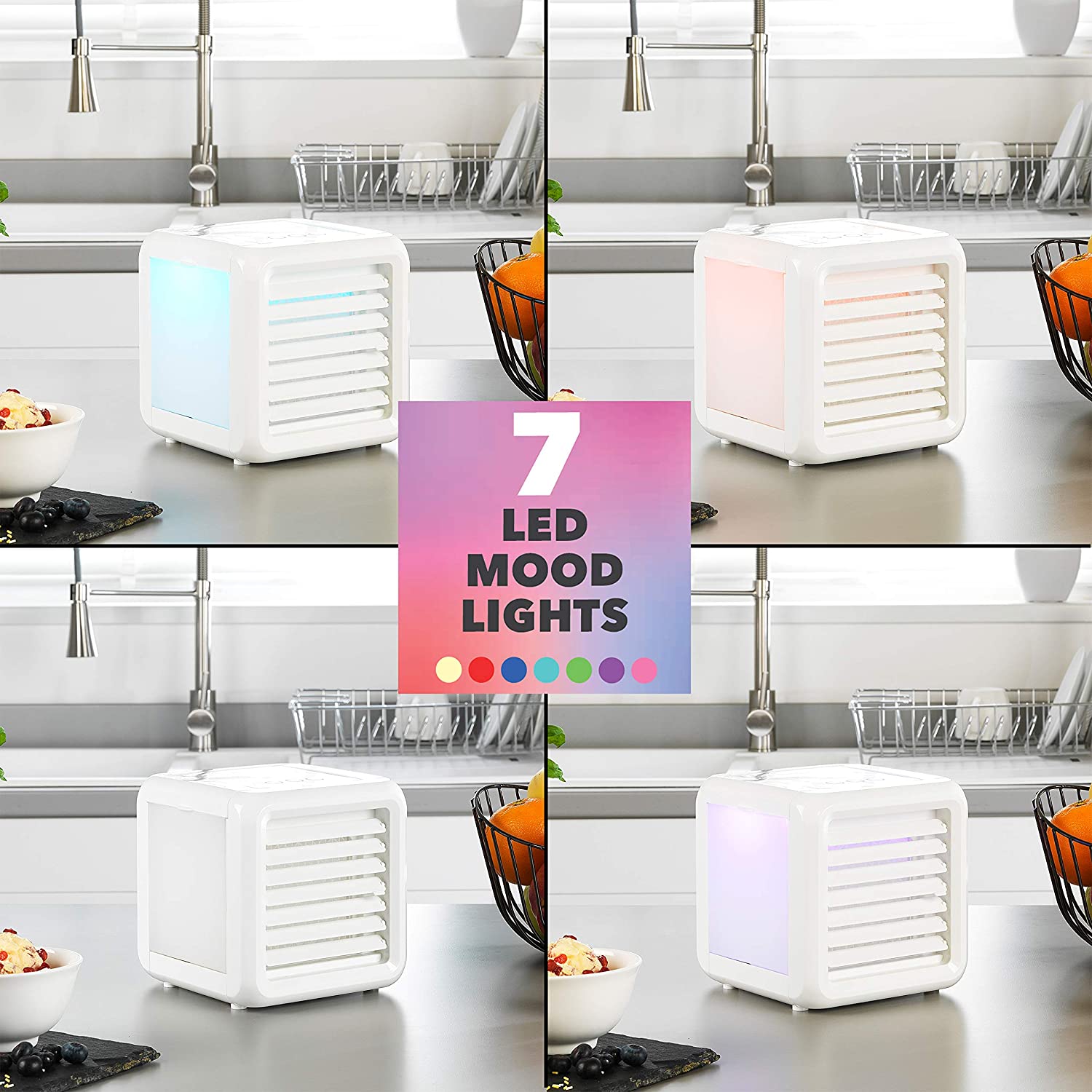 personal air cooling fan wiht mood  lights